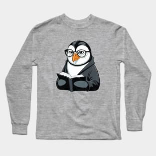 Librarian Penguin Long Sleeve T-Shirt